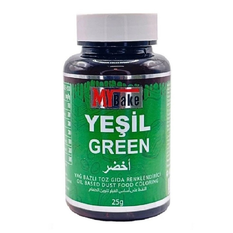 ciocolata pudra Colorant alimentar liposolubil - pudra - VERDE - MyBake 25 gr