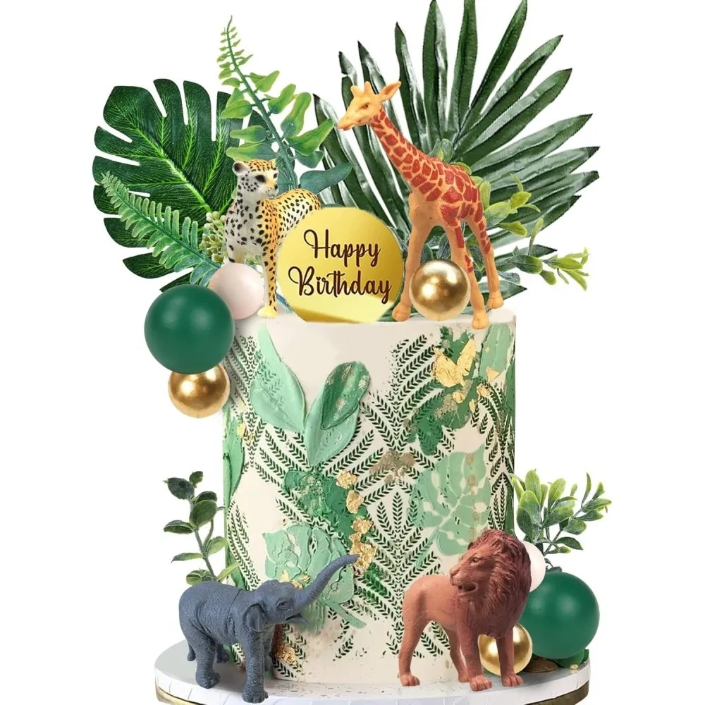 tomvalk.ro Set pentru ornat torturi - Jungle, 27 piese - T090609
