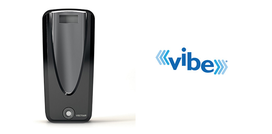 Dispenser odorizare VIBE - prin retea vibratoare - culoare negru