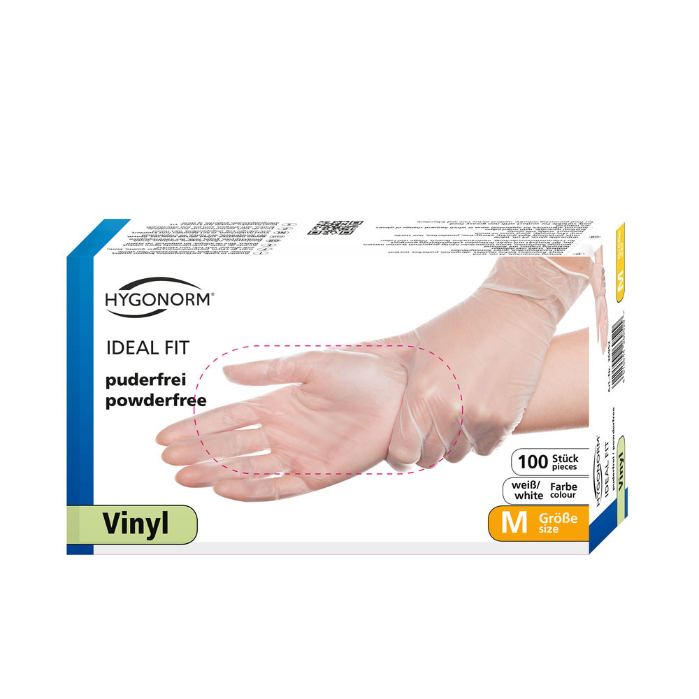 Manusi unica folosinta IDEAL FIT - Vinyl clear - calitate extra light - marime L - 100 buc