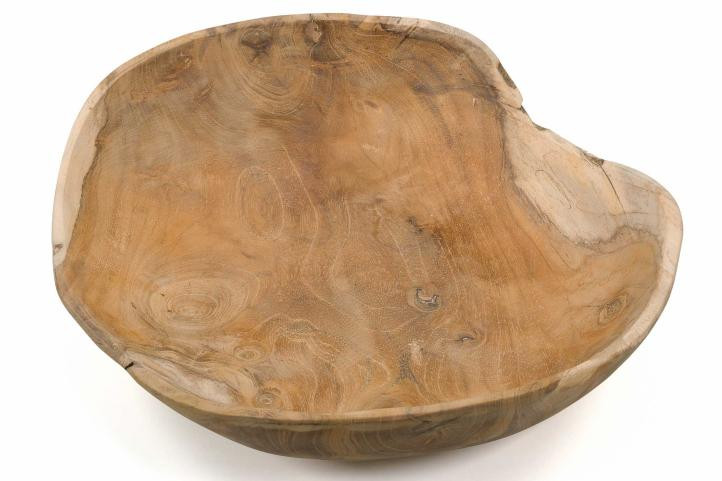 Bol din lemn de TEAK 30x30 cm - ideal pentru fructe, legume - decorativ - executat manual