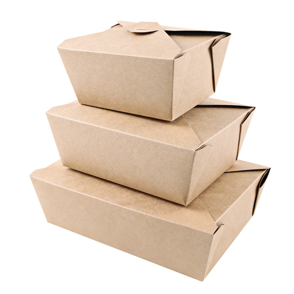 Cutie catering MENU 16.2x13.2x6.4cm - hartie kraft impregnata PLA - 100% degradabila