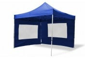 Pavilion pliabil PROFI 3x3 m albastru - 2 pereti