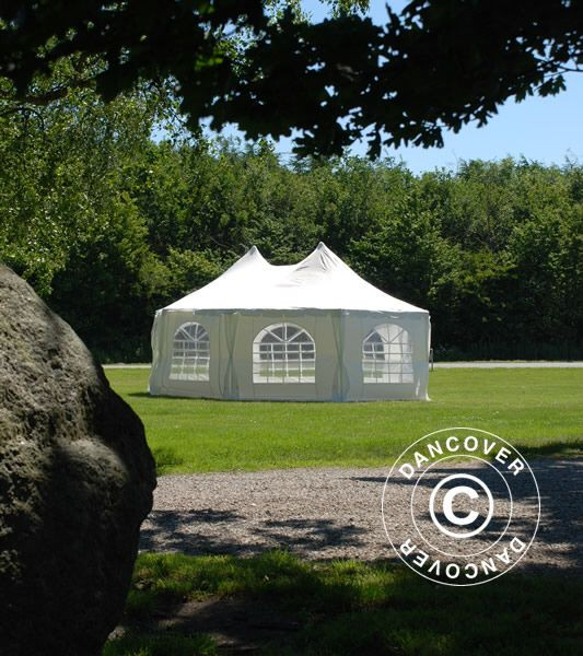 Pavilion - cort in 8 colturi MARQUEE Elegance - 6.80 x 5 metri culoare alb