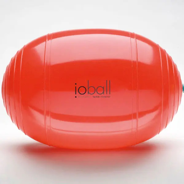 Minge eliptica io-BALL pentru fitness - culoare rosie