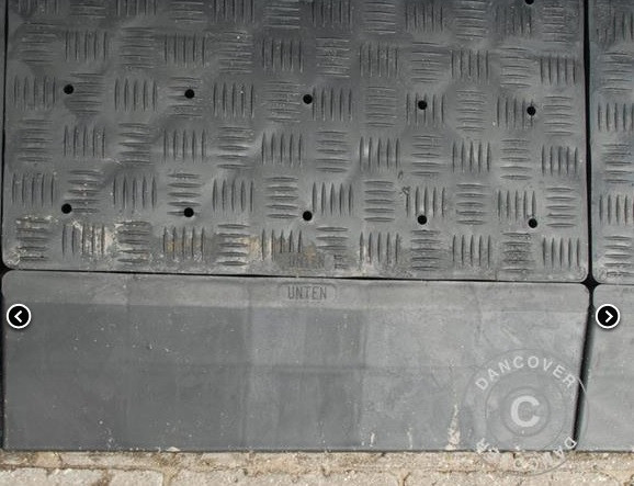 Profil capat podea PROFIFLOOR - partea dreapta - 50 cm - culoare antracit, UV-rezistent, safety fire
