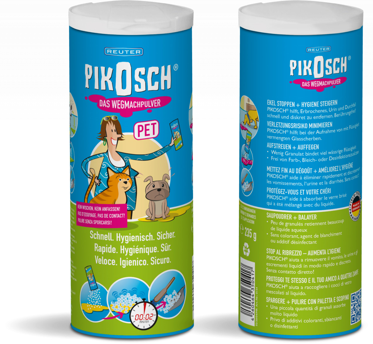 Pudra PIKOSCH PET indepartare lichide(urina sange voma) - doza de 235 grame