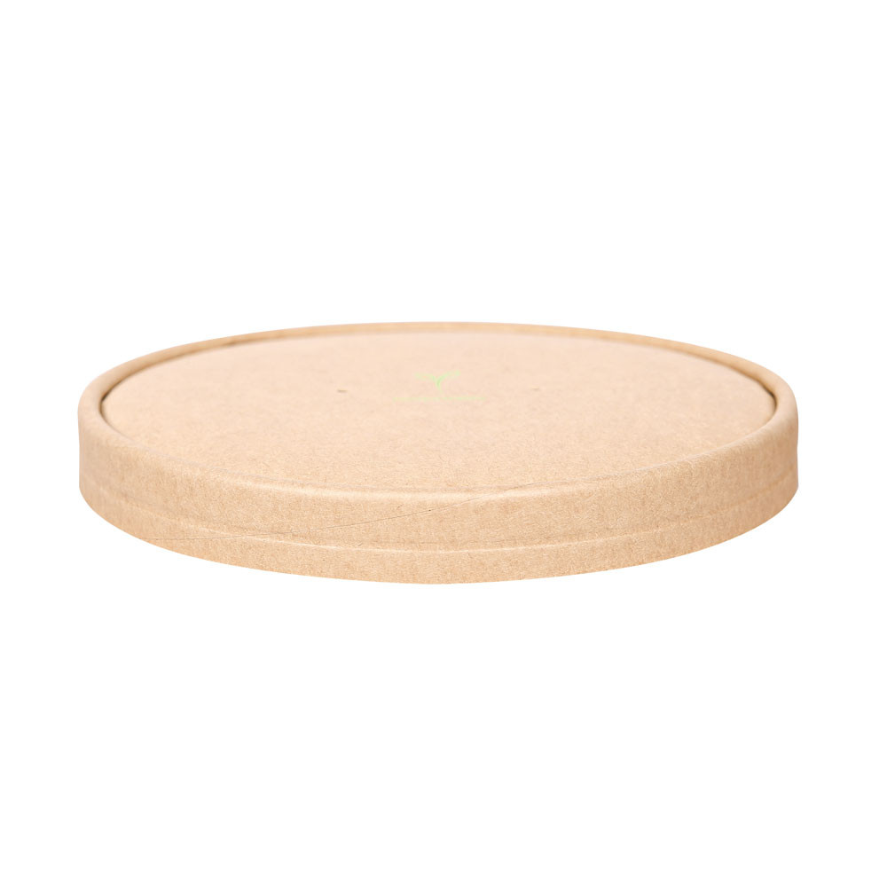 Capac bol salata diam. 15cm - hartie kraft impregnata PLA