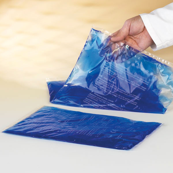 Compresa cu gel RECE CALD - 21x38 cm culoare albastru