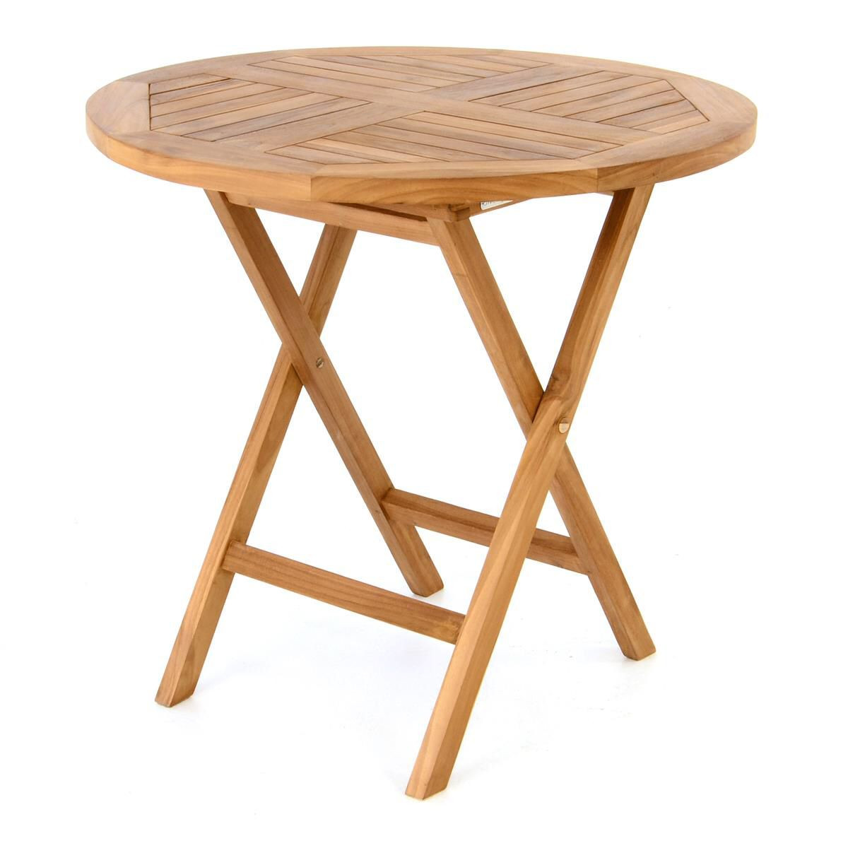 Masa din lemn de TEAK - rotunda diam 80 cm inaltime 75 cm