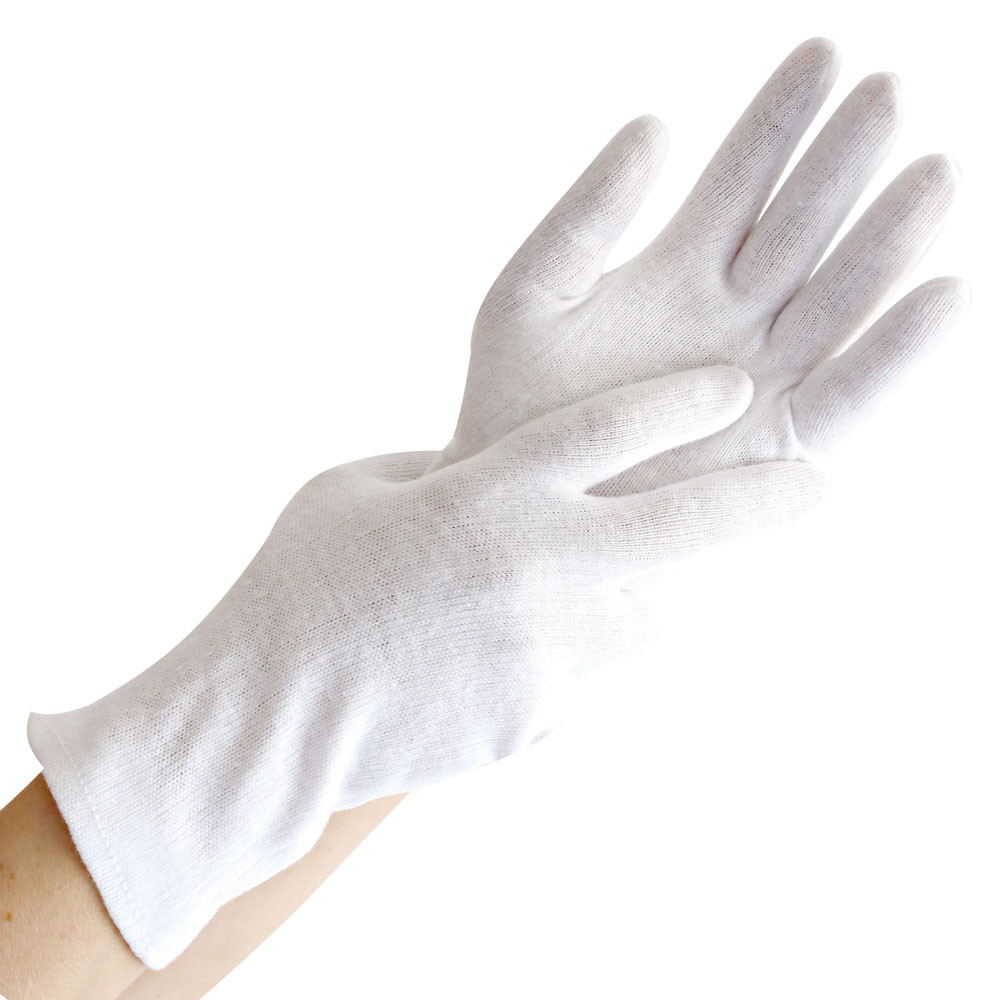 Manusi protectie bumbac-poliester - albe CAT2 - marime 8