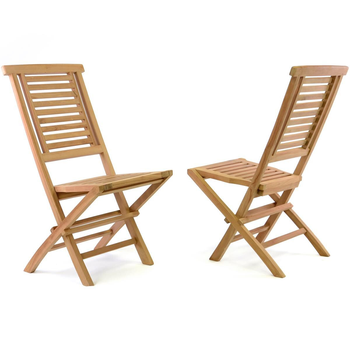 Scaun pentru terasa din lemn de TEAK - pliabil 46 x 89 x 62cm