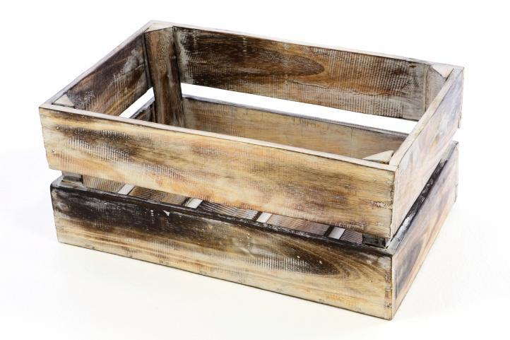 Lada depozitare VINTAGE - din lemn de Albizia - 47 x 29,5 x 20cm