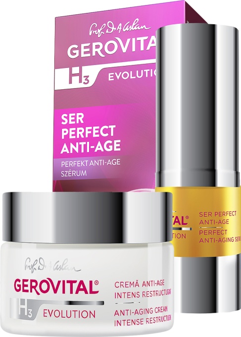 Gerovital H3 Evolution Cremă Anti-Age + Ser Perfect Anti-Age