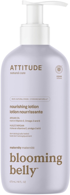 Attitude Blooming Belly Loțiune Hrănitoare Pentru Maternitate Argan Natural 473ml