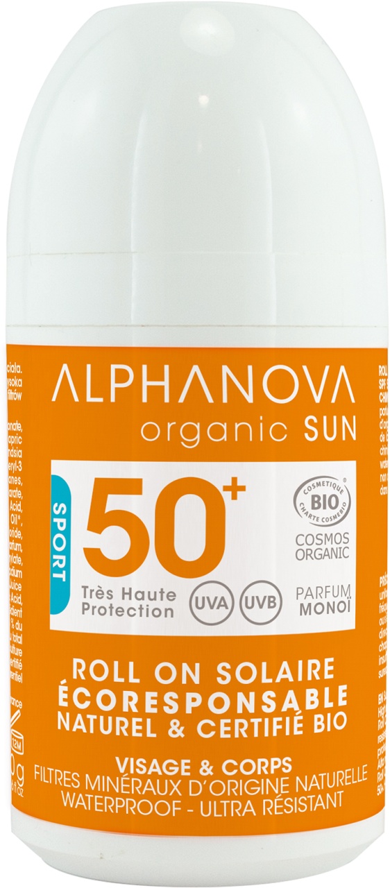 Alphanova Sun Sport Extreme Rezistent La Apă SPF50+ Roll-On 50g