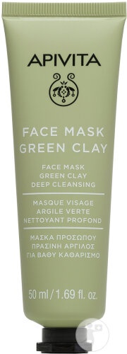 Apivita Mască De Față Cu Argilă Verde Curățare Profundă Tub 50ml