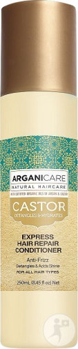 Arganicare Spray Descurcare A Părului Instantă Fără Clătire Cu Ulei De Ricin 250ml