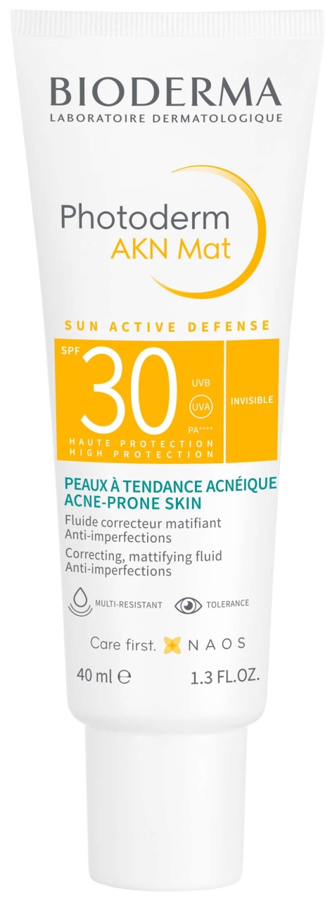 Bioderma Photoderm AKN Mat Fluid Matifiant SPF30 Pentru Ten Predispus La Acnee 40ml