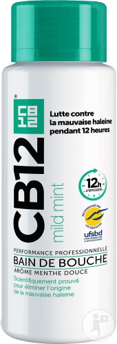 CB12 Mild Apă De Gură Delicată Mai Puțină Mentă Și Mentol 12 Ore 250ml