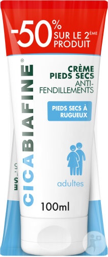 Cicabiafine Cremă Pentru Picioare Uscate Și Crăpate Duopack 2x100ml