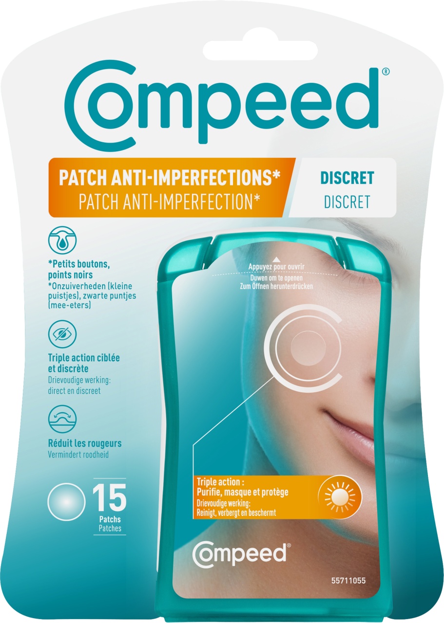Compeed Plasture Discret Anti-Imperfecțiuni Plasture Hidrocoloid 15 Bucăți