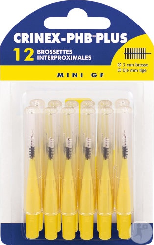 Crinex‑PHB Plus Periuțe Interdentare Mini GF 3mm 12 Bucăți