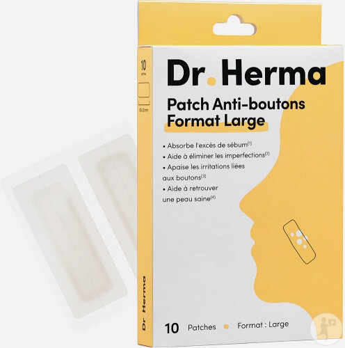 Dr. Herma Patch Anti-Coșuri Format Mare 10 Patchuri