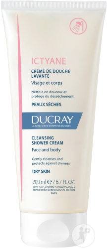 Ducray Ictyane Cremă De Duș Pentru Față Și Corp Piele Uscată Tub 200ml