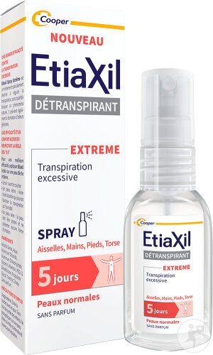 Etiaxil Deodorant Antiperspirant Extrem 5 Days Transpirație Excesivă La Nivelul Axilelor, Mâinilor Și Picioarelor 30ml