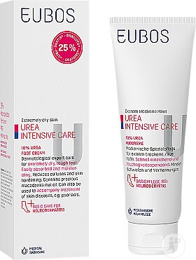 Eubos Urea Cremă Pentru Picioare Tub 125ml Promo +25% Gratuit