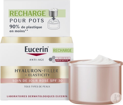 Eucerin Hyaluron-Filler + Elasticity Crema De Zi Roz SPF30 Rezervă 50ml