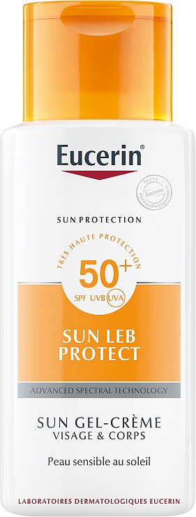 Eucerin Sun LEB Protect Gel-Cremă Solară Față & Corp Piele Sensibilă SPF50+ 150ml