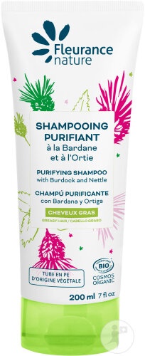 Fleurance Nature Șampon Purifiant Cu Brusture Și Urzică Pentru Păr Gras Tub 200ml