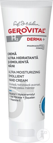 Crema de maini ultra hidratanta si emolienta H3 Derma+, 100 ml, Gerovital - imagine 3