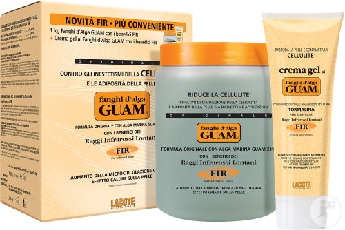 Guam Set Boue D'Algues FIR Flacon 1000g + Gel Fermitate Tub 200ml