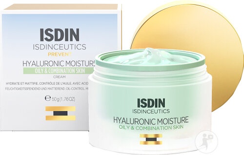 Isdin Isdinceutics Hyaluronic Moisture Cremă Pentru Ten Gras Mixt Borcan 50g