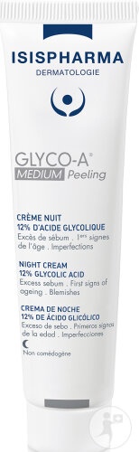 Isispharma Glyco-A Cremă Noapte Exfoliere 12% Acid Glicolic 30ml