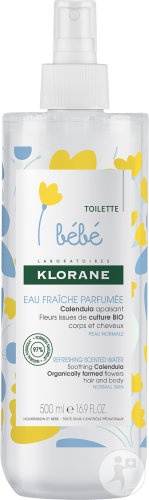 Klorane Bébé Eau Fraîche Gel Băi Și Duș Corp & Păr Piele Normală Flacon 500ml