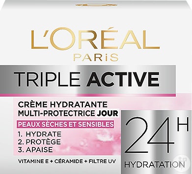 L'Oréal Paris Triple Active Cremă De Zi Hidratantă Multi-Protectoare 50ml