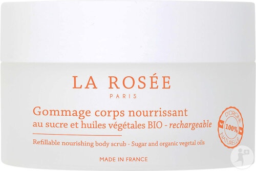 La Rosée Exfoliant Hrănitor Pentru Corp Cu Zahăr Și Uleiuri Vegetale Bio Reîncărcabil 200g