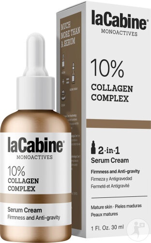 Lacabine Monoactifs 10% Complex De Colagen 2în1 Ser-Cremă Pentru Piele Matură 30ml