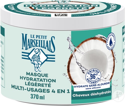 Le Petit Marseillais Mască 4 În 1 Hidratare Cocos Bio 370ml