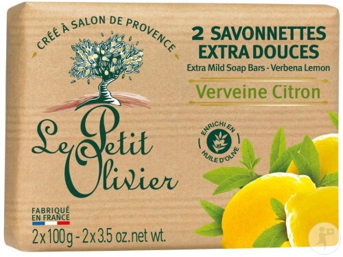 Le Petit Olivier Săpun Extra Delicat Verbena Lămâie 2x100g