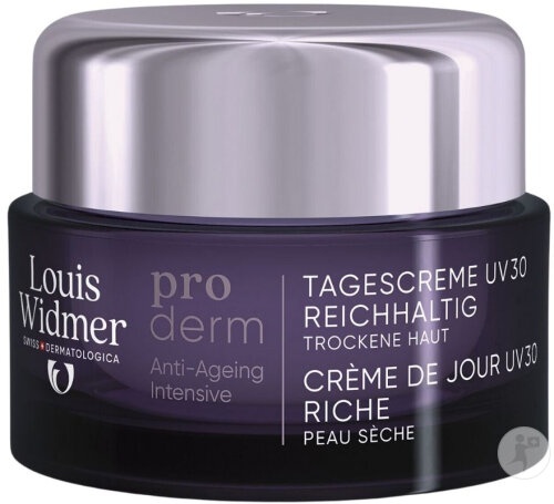 Louis Widmer Proderm Cremă De Zi SPF30 Cu Textura Bogata Fără Parfum Pot 50ml