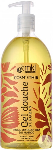 MKL Green Nature Coms'Éthik Ulei De Argan Bio Din Maroc Gel De Duș Dermatologic Flacon-Pompe 1l