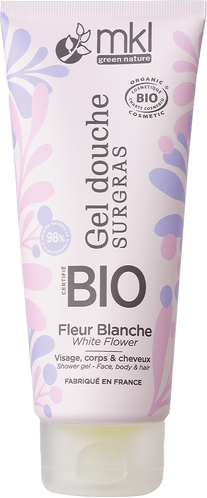 MKL Green Nature Gel De Duș Surgras Ultra-Hrănitor Floare Albă Bio 200ml