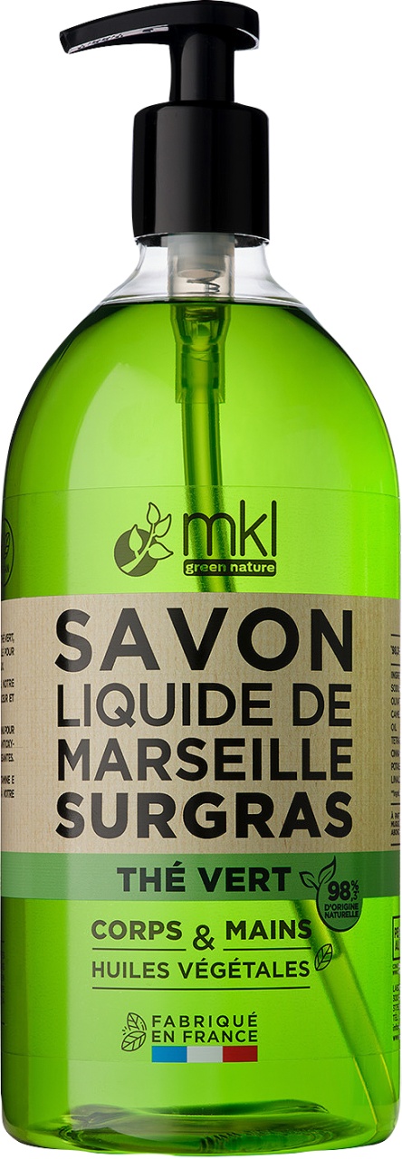 MKL Green Nature Săpun Lichid De Marseille Rehidratant Ceai Verde Corp/Față/Mâini 1L