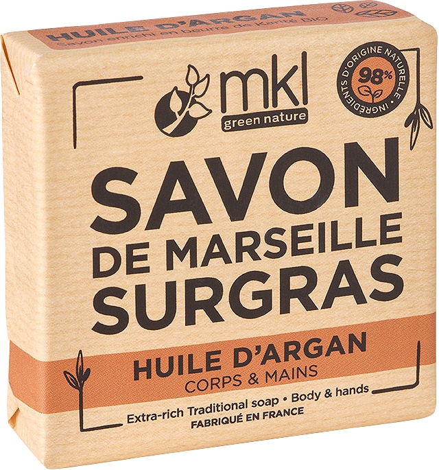 MKL Green Nature Săpun Solid De Marseille Rehidratant Cu Ulei De Argan 100g
