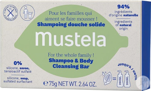 Mustela Șampon-Duș Solid 75g